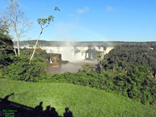Primeira vista das cataratas no lado brasileiro