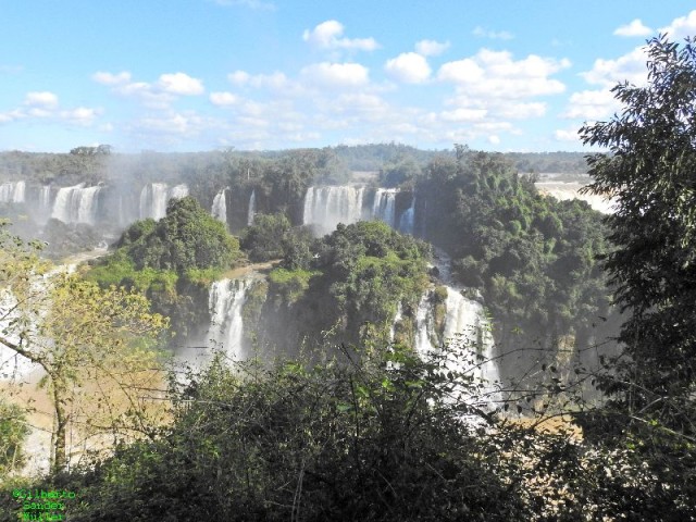 Vista das cataratas do Iguaçu